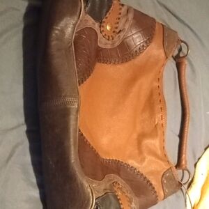 Patchwork Leather Hobo Bag